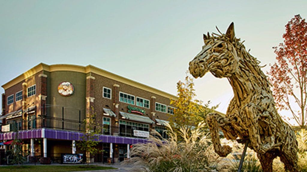 Regal Plaza Exterior with Horse