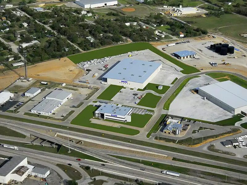 Sulzer Chemical Building Arial Shot