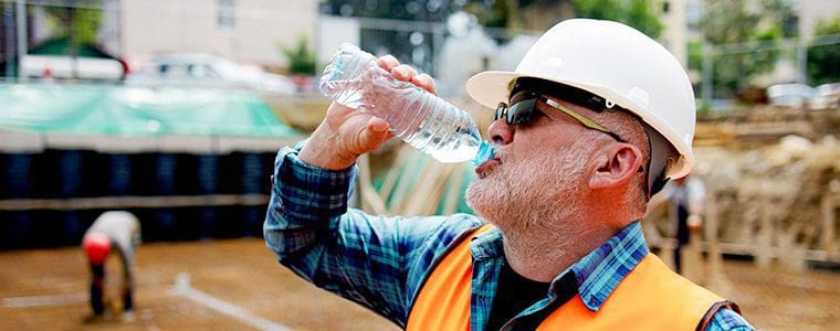 Drink Plenty of Water on the Job