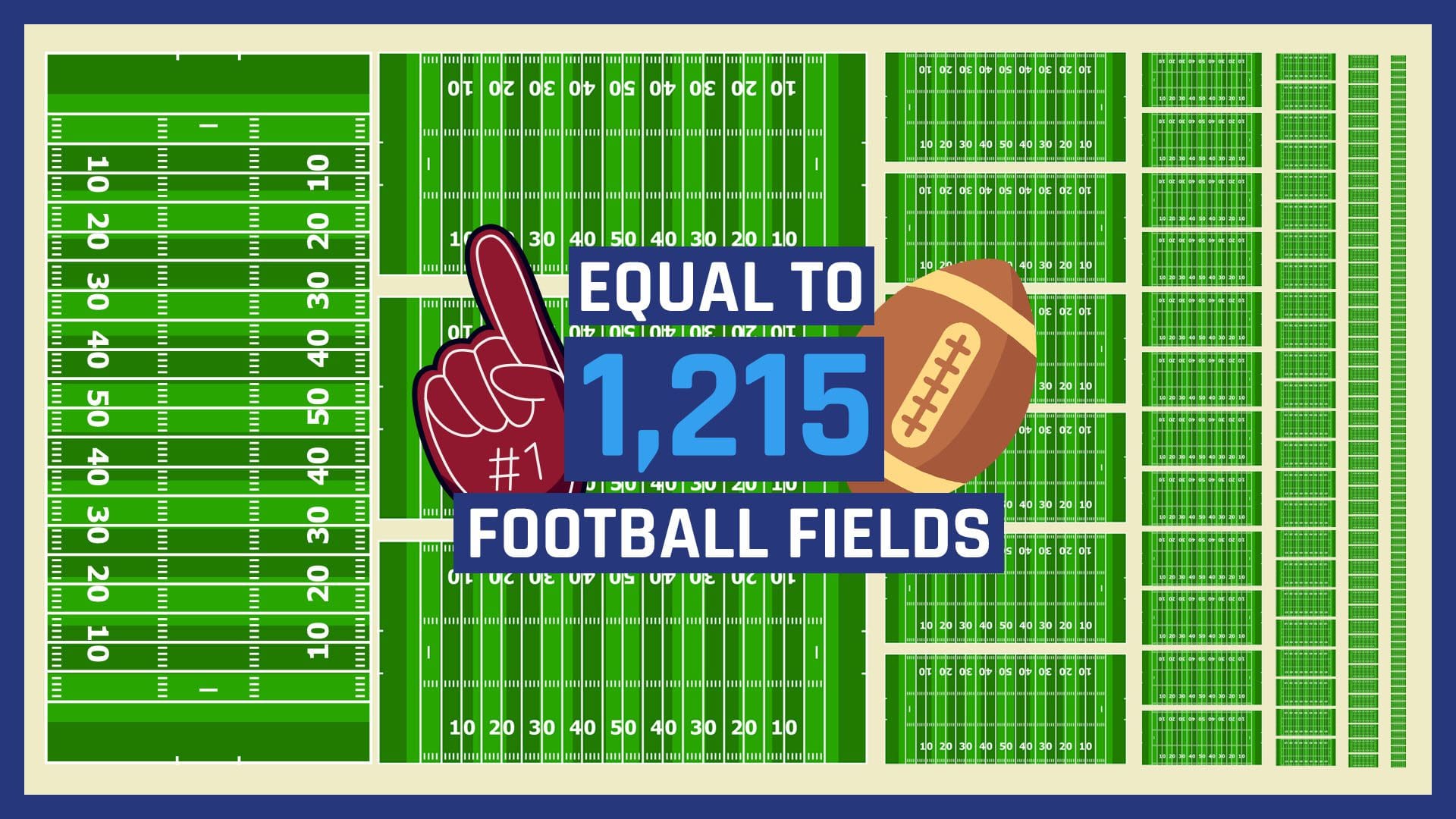 football fields graphic