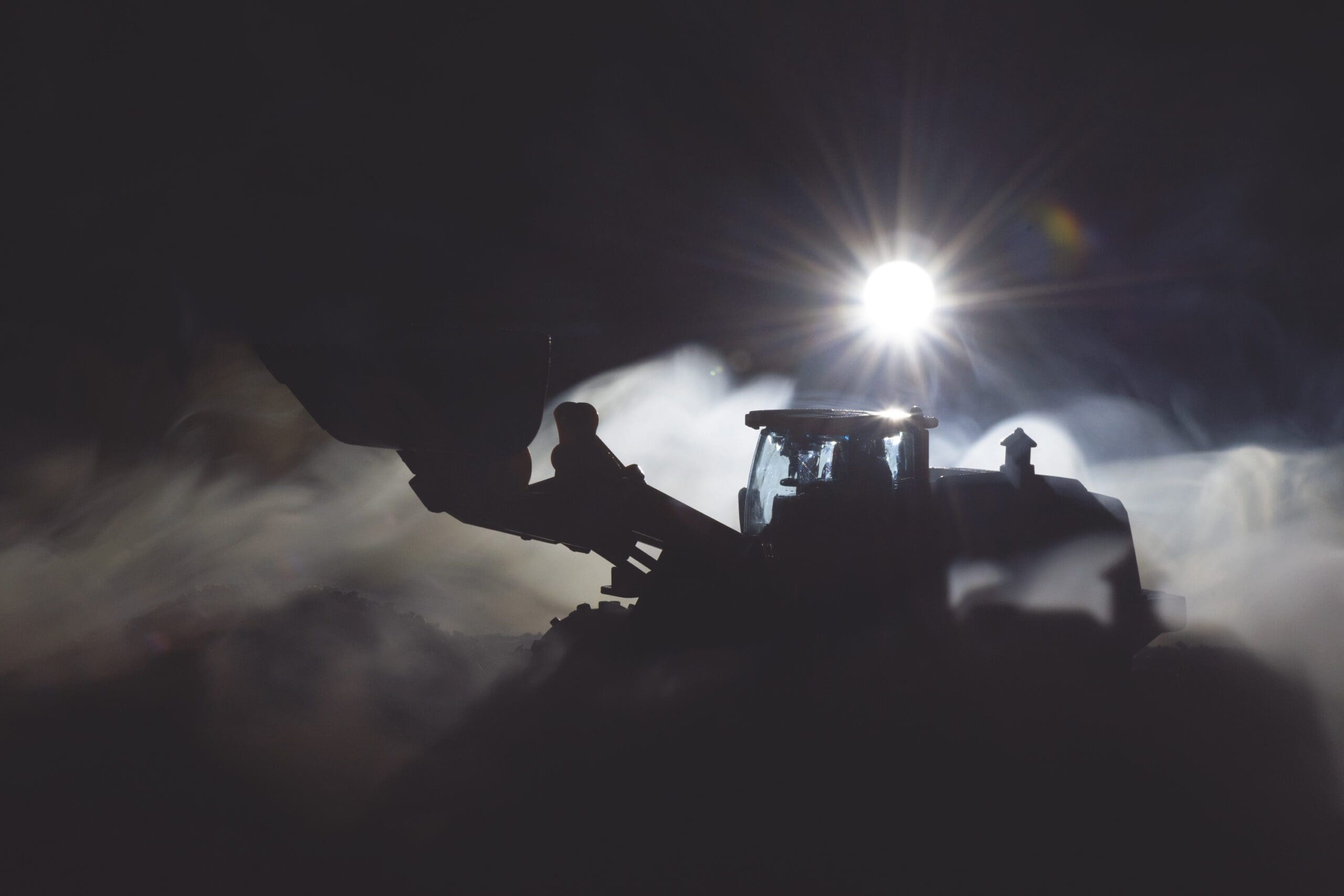 tractor in the sunlight