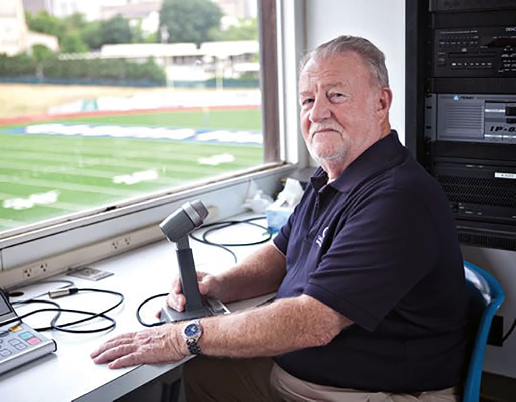 Ray Miller at football game