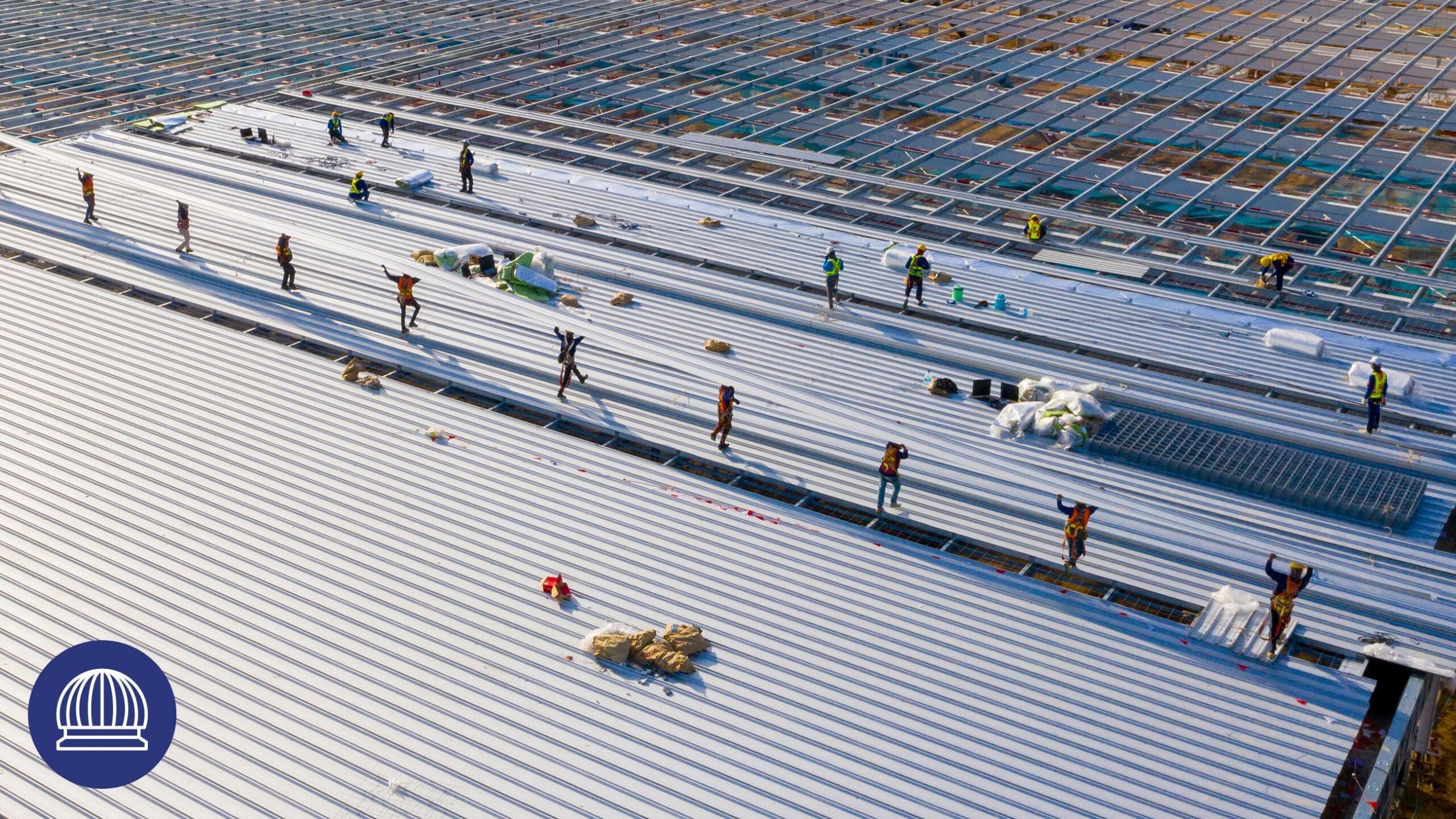 Metal Roofing Installed on a PEMB